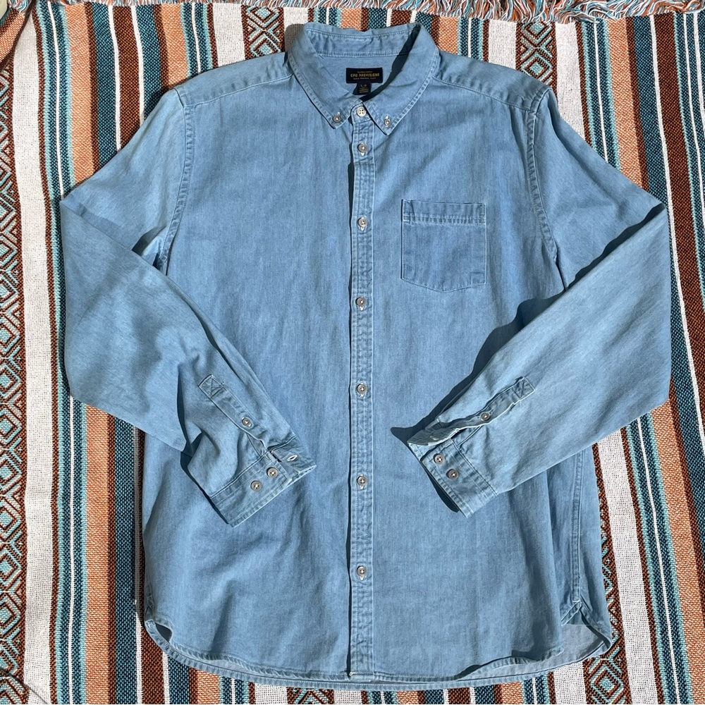 Urban Outfitters Shipmen Supply CPO Provisions Denim Shirt - L